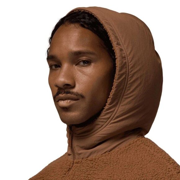 Air Jordan Flight Sherpa 1/2 Zip Pullover Hoodie Men's Size Large L FV7452-223 - Picture 7 of 13